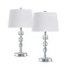 Taranto 25 in. H Crystal Balls Table Lamps (2-Pieces Set) by HomeGlam -Hot Sale HomeGlam Store homeglam lamp sets hl7060tm2 64 1000