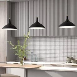 Barton 1-Light Matte Black Metal Pendant with Brass Accents by Meyer&Cross -Hot Sale HomeGlam Store matte black meyer cross chandeliers pd0758 1f 1000