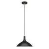 Barton 1-Light Matte Black Metal Pendant with Brass Accents by Meyer&Cross -Hot Sale HomeGlam Store matte black meyer cross chandeliers pd0758 64 1000