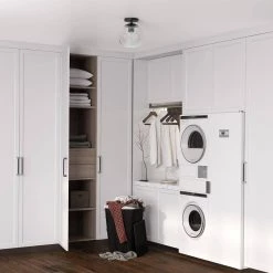 Bartlett 9 in. 1-Light Matte Black and Clear Glass Semi-Flush Mount by Meyer&Cross -Hot Sale HomeGlam Store matte black meyer cross flush mount lights sf0787 4f 1000