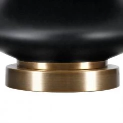 Carleta 26.5 in. Matte Black Triple Gourd Table Lamp by Meyer&Cross -Hot Sale HomeGlam Store matte black meyer cross table lamps tl0867 44 1000