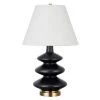 Carleta 26.5 in. Matte Black Triple Gourd Table Lamp by Meyer&Cross -Hot Sale HomeGlam Store matte black meyer cross table lamps tl0867 64 1000