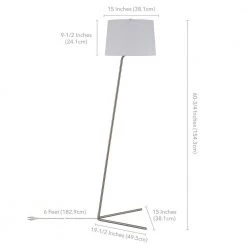 Markos 60-3/4 in. Nickel Floor Lamp by Meyer&Cross 13 Markos 60-3/4 in. Nickel Floor Lamp by Meyer&Cross -Hot Sale HomeGlam Store nickel meyer cross floor lamps fl0125 44 1000