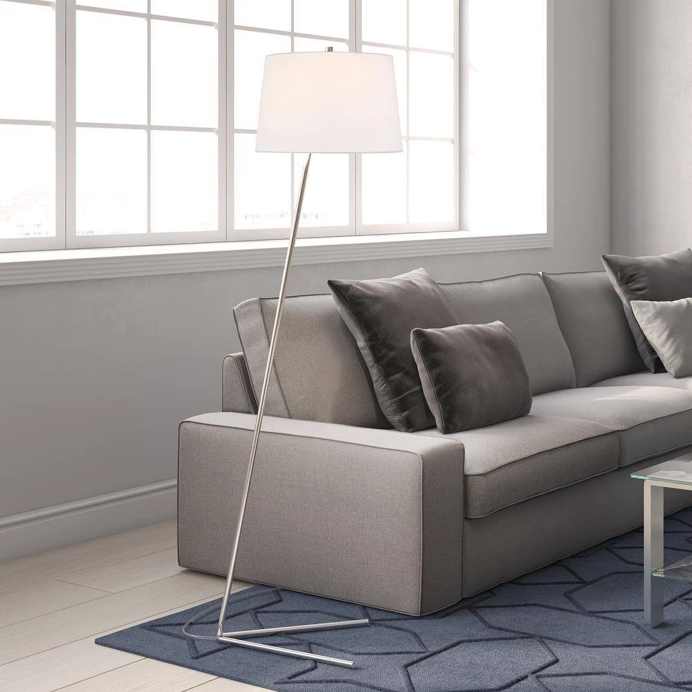 Markos 60-3/4 in. Nickel Floor Lamp by Meyer&Cross 9 Markos 60-3/4 in. Nickel Floor Lamp by Meyer&Cross - Image 7