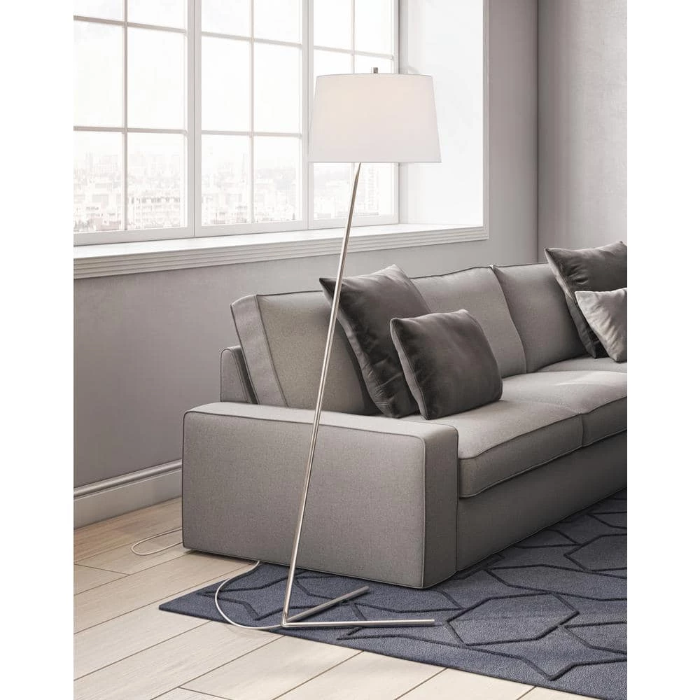 Markos 60-3/4 in. Nickel Floor Lamp by Meyer&Cross 4 Markos 60-3/4 in. Nickel Floor Lamp by Meyer&Cross - Image 2