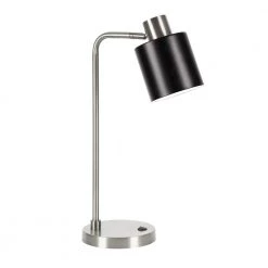 Thew 20-3/4 in. Table Lamp in Nickel by Meyer&Cross -Hot Sale HomeGlam Store nickel meyer cross table lamps tl0223 4f 1000