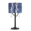 Vin.es 25 in. ORB Finish Tiffany Table Lamp with Blue/Purple Shade by HomeGlam -Hot Sale HomeGlam Store orb homeglam table lamps hg8152t pr 64 1000
