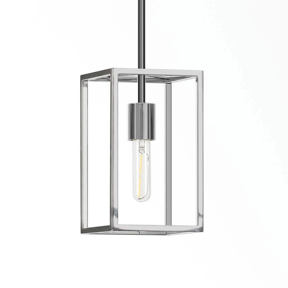 Cuadro 10 in. Square Framed Pendant in Nickel by Meyer&Cross 3 Cuadro 10 in. Square Framed Pendant in Nickel by Meyer&Cross