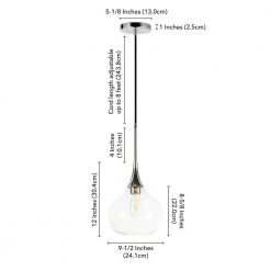 Ida 1-Light Polished Nickel Pendant with Clear Glass Shade by Meyer&Cross -Hot Sale HomeGlam Store polished nickel meyer cross chandeliers pd0623 fa 1000