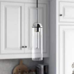 Kagan 1-Light Polished Nickel Pendant with Clear Glass Shade by Meyer&Cross -Hot Sale HomeGlam Store polished nickel meyer cross chandeliers pd0649 4f 1000