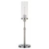 Frieda 26.68 in. Polished Nickel Table Lamp with Clear Glass Shade by Meyer&Cross
