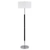 Simone 61.5 in. Matte Black and Polished Nickel Floor Lamp by Meyer&Cross -Hot Sale HomeGlam Store polished nickel with matte black meyer cross floor lamps fl0158 64 1000