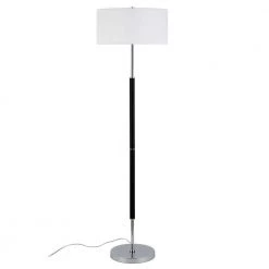 Simone 61.5 in. Matte Black and Polished Nickel Floor Lamp by Meyer&Cross -Hot Sale HomeGlam Store polished nickel with matte black meyer cross floor lamps fl0158 76 1000
