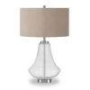 Lagos 23 in. Seeded Glass Table Lamp with Polished Nickel Accents by Meyer&Cross