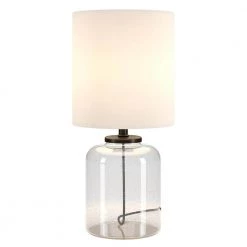 Lowry 14.75 in. Seeded Glass Mini Accent Lamp with Blackened Bronze Accents by Meyer&Cross -Hot Sale HomeGlam Store seeded glass meyer cross table lamps ml0917 4f 1000