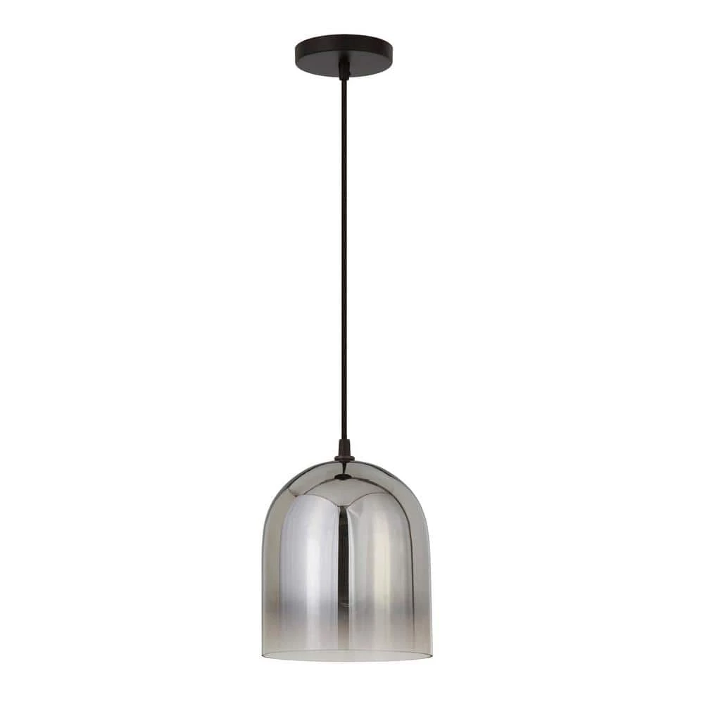 Marit 1-Light Smoked Nickel Glass Pendant by Meyer&Cross 3 Marit 1-Light Smoked Nickel Glass Pendant by Meyer&Cross