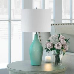 Niklas 28-1/4 in. Teal Blue Table Lamp by Meyer&Cross -Hot Sale HomeGlam Store teal meyer cross table lamps tl0036 76 1000